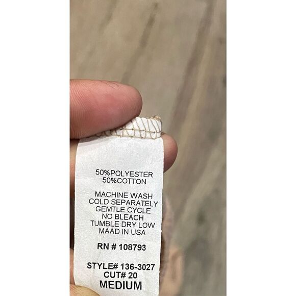 Cubism Generosity in Justice Tan Long Sleeve Shirt Medium New - Picture 7 of 7